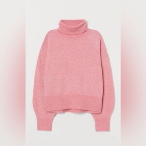 H&M Soft Pink Cowl Neck Sweater